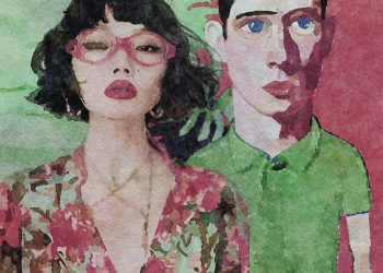20-Liao Wanning-May and her boyfriends war -Watercolor on paper-2024-60×60cm