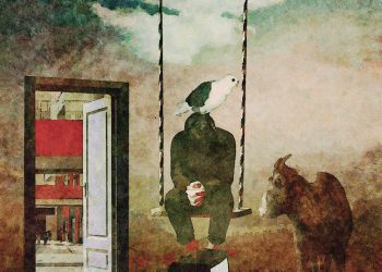 United States Dream No. 1, watercolor on paper, 50×50cm 2023