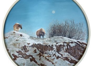 Hill 2, wood and other materials, 50CM, 2019