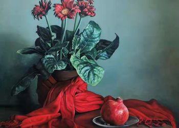 Still life “Pomegranate” 50×50cm (2019)