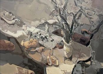 Chinese Tea Table 2, fabric surface, x90×110cm. 2024