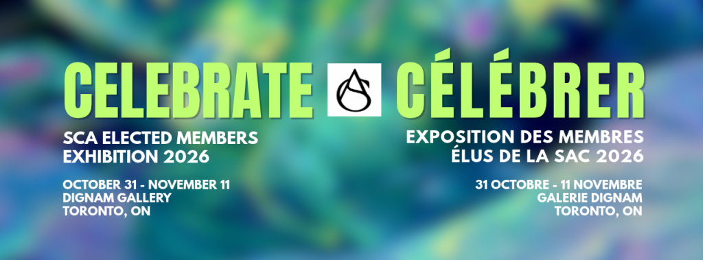 colorful banner for the SCA Elected Members Exhibition 2026