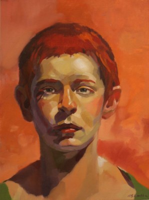 Bob Shackles, NIck the Red, Oil, 16x12