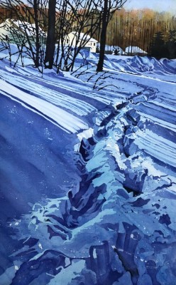 Brian Turner SCA, "Beyond the Cul-de-Sac", Watercolour, 17.7 x 28.5"