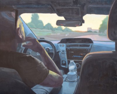 Sherry Park, SCA "Driving Towards the Sunrise" Oil, 24" x 30"