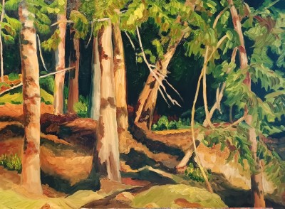 Tatianna O'Donnell SCA, "Forest Bathing III, Oil, 20" x 28"